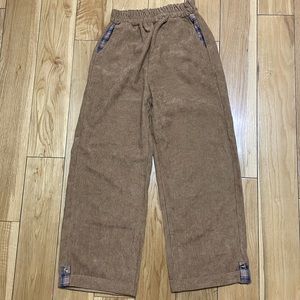 Brown suede pull up pants no tags/size 0